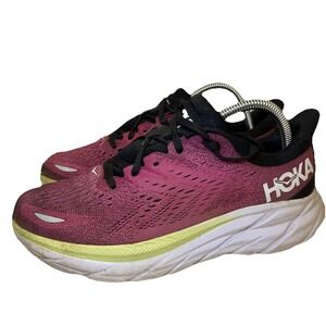 Hoka One One Clifton 8 Women's Size 8 B Shoes Pink Rose Running 1119394 BGIR